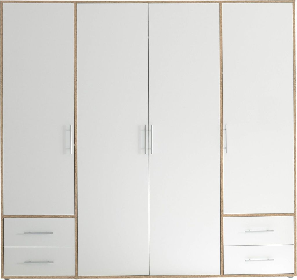 Kleiderschrank Valencia - 206x60x195cm - 4 Türen und 4 Produktbild 
