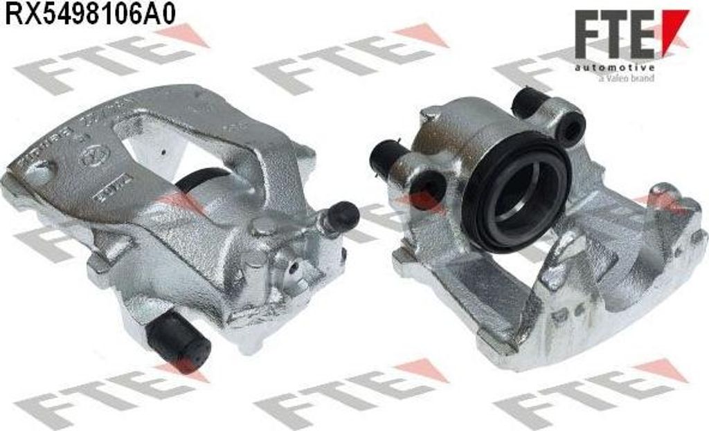 FTE Bremssattel Vorne Rechts für FIAT PUNTO (188) Ø54mm Grau 9291612
