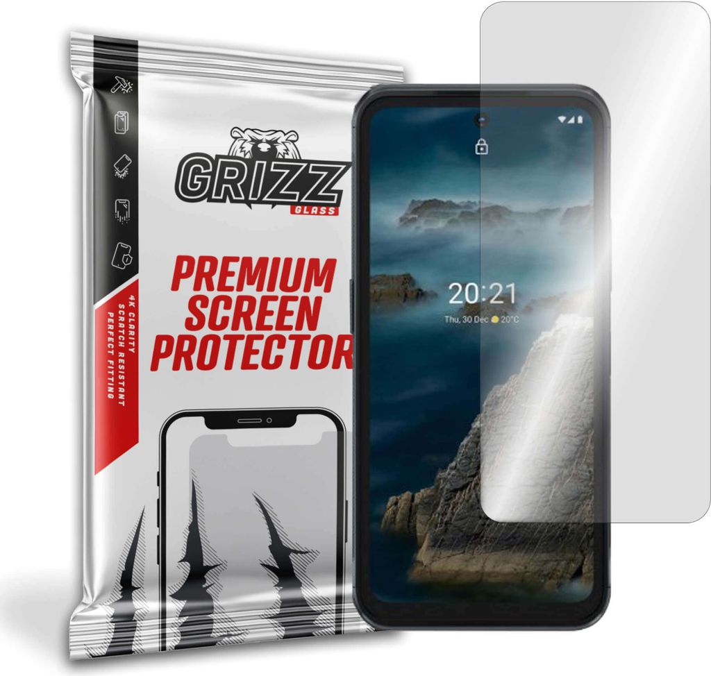 Hybriertes Glas GrizzGlass HybridGlass für Nokia XR20