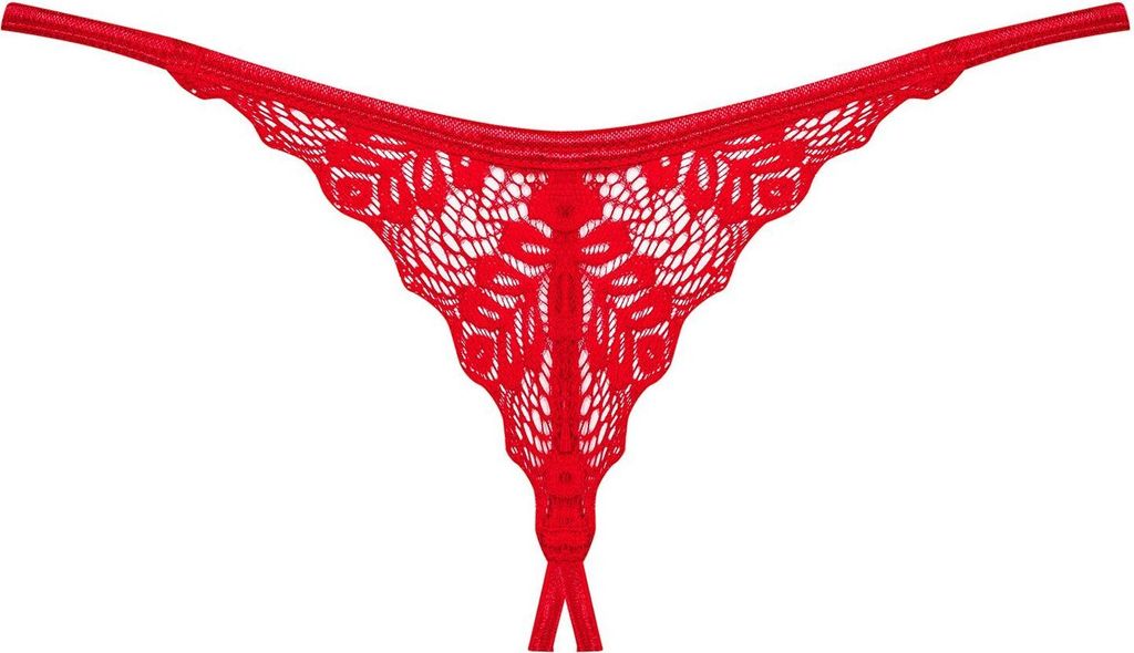 Obsessive - Ingridia Ouvert String - Rot Obrázok produktu 8