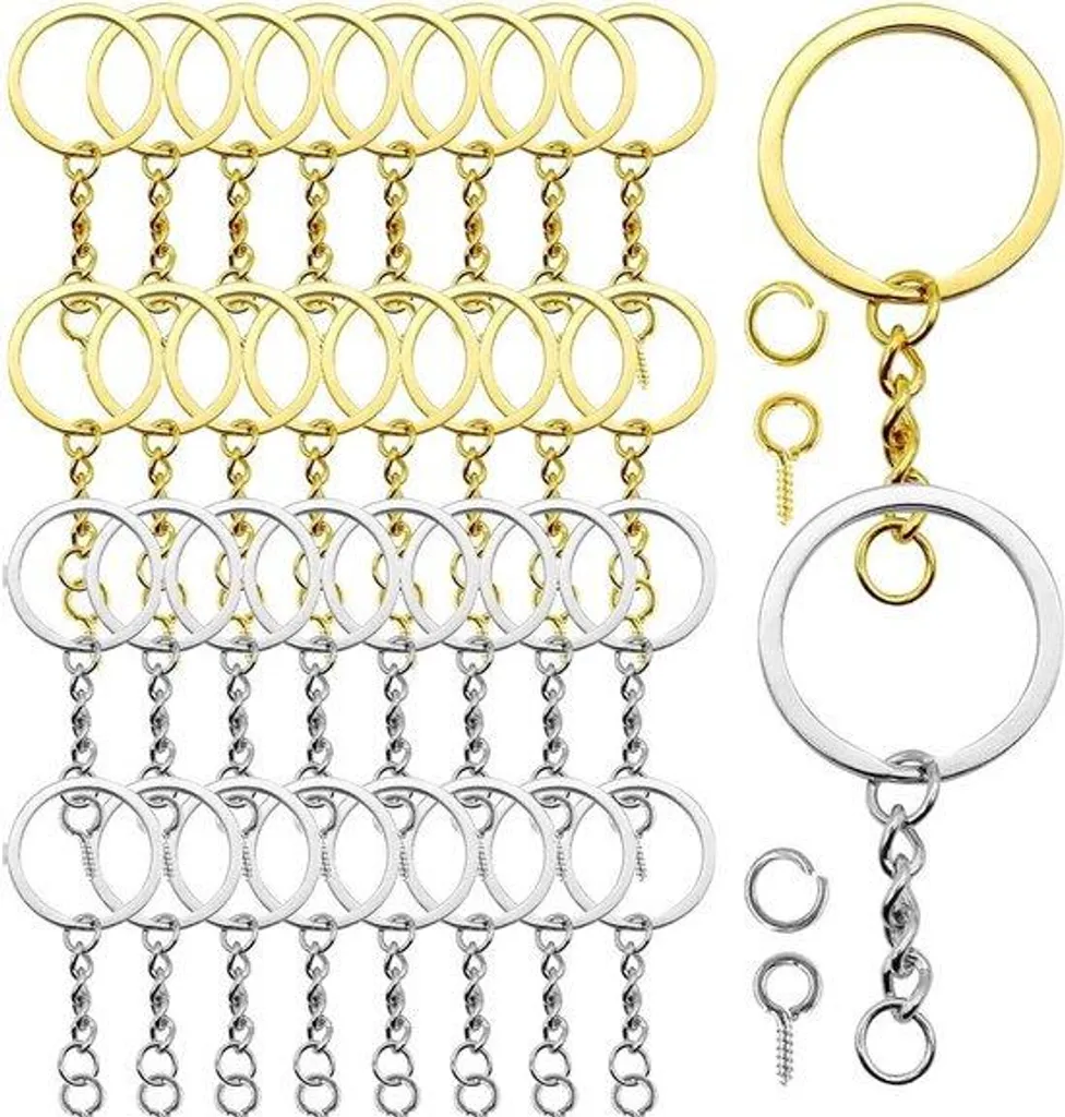 Collier fantaisie pour création de bijoux - Pack 50 pièces argentées dorées