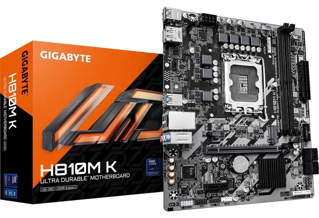 Gigabyte H810M K Carte mère Micro ATX LGA1851 DDR5 USB 3.2 Gen 1