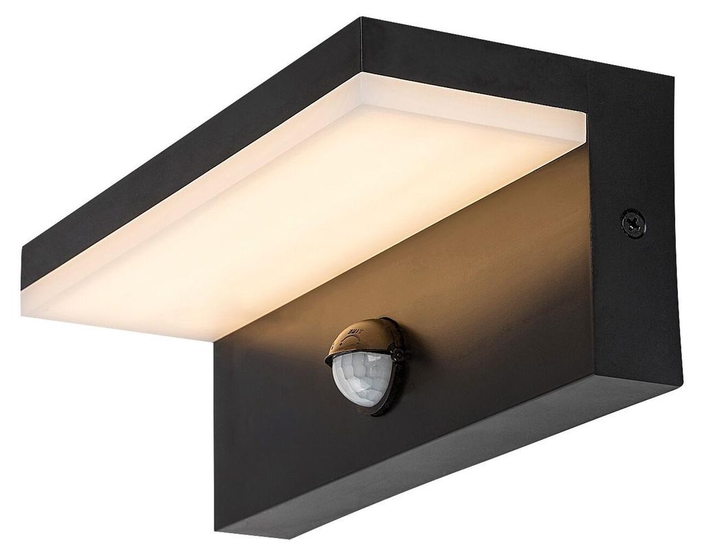 Rabalux 77115 Außenwandleuchten Zaragoza LED 9 Kunststoff Kunststoff schwarz