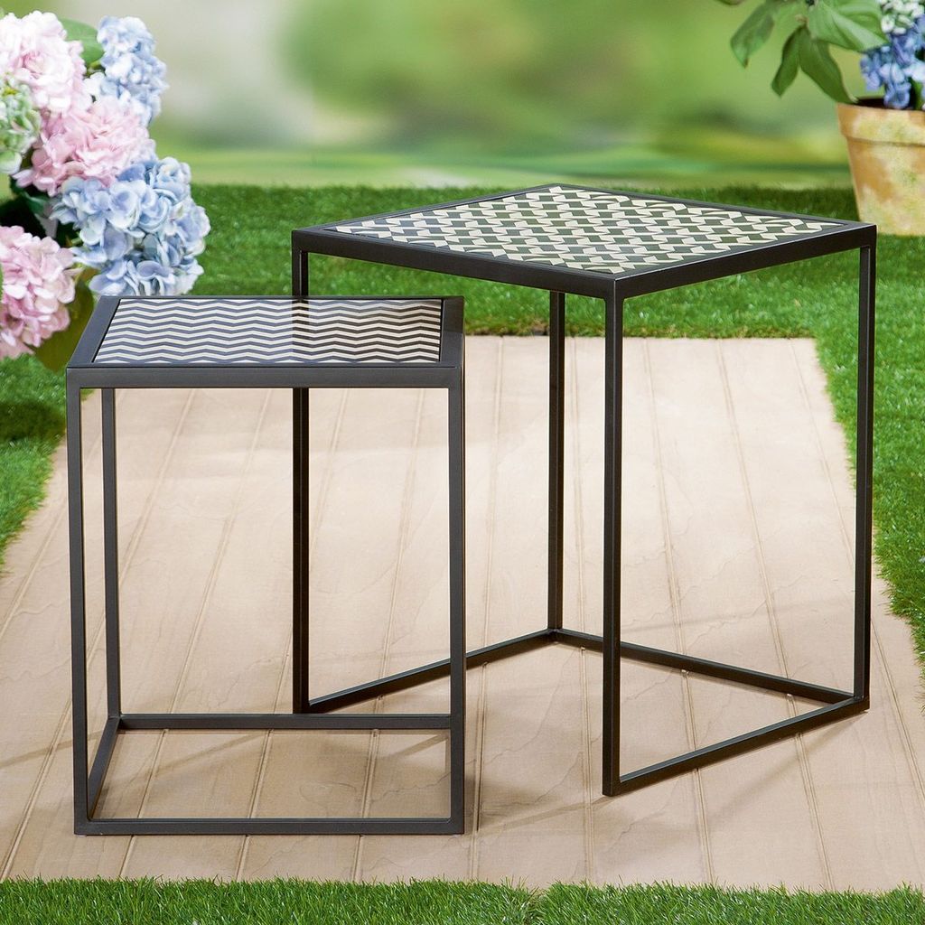 Gilde Metall Tisch Set " Circo " Serie 2 67988