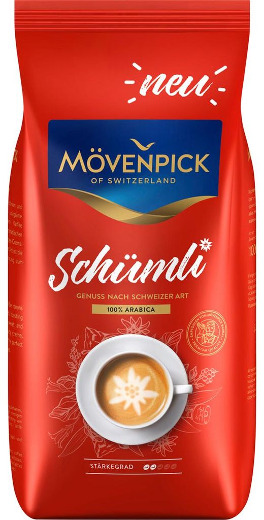 Mövenpick Schumli Arabica ziarna w stylu szwajcarskim 1000g Zdjęcie produktu 