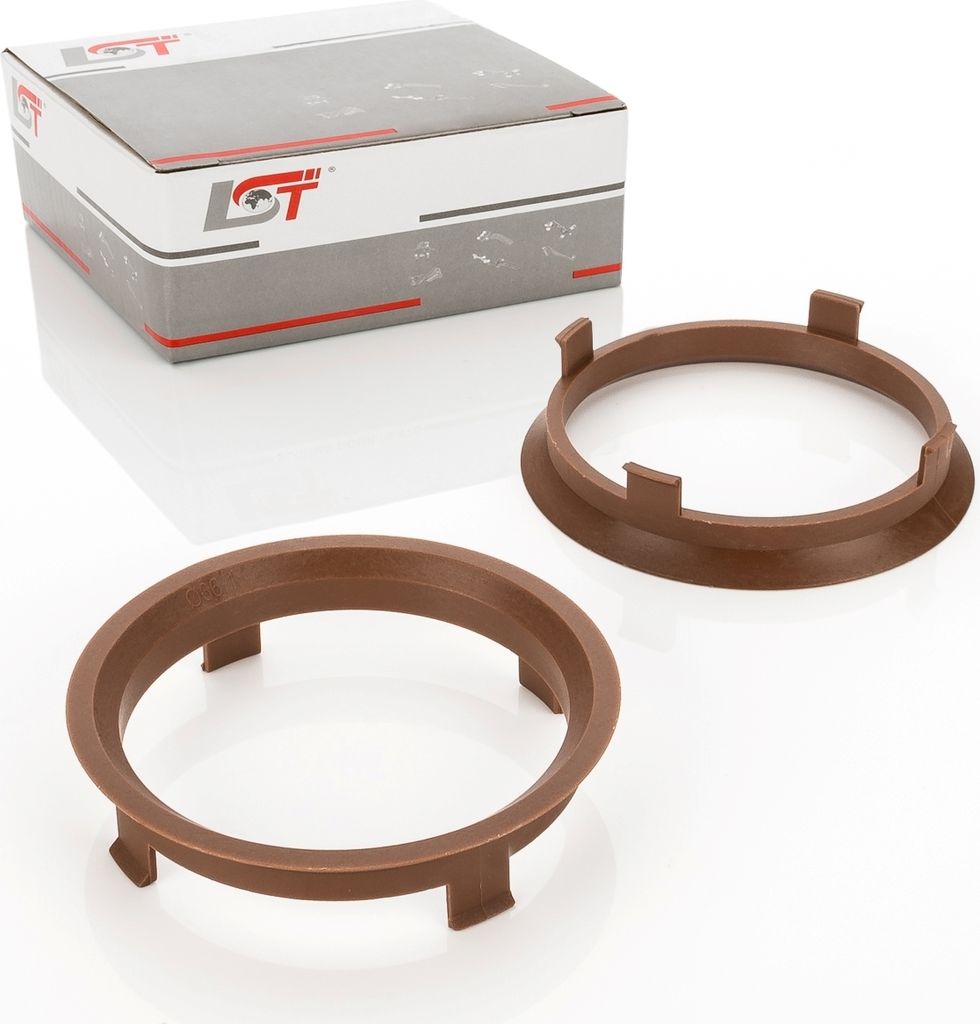 2x ZENTRIERRING DISTANZRING FÜR ALUFELGEN - GRÖßE Ø 71,6 mm - Ø 66,1 mm