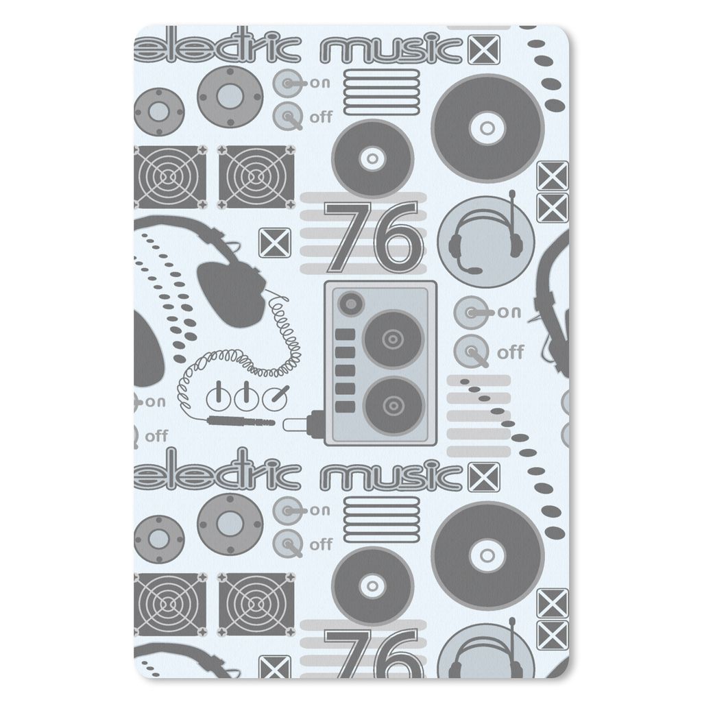 MuchoWow Mauspad Mousepad DJ - Kopfhörer - Vintage - Design 40x60 cm - Mousepads - Maus Mat - Pad - Mausunterlage - Schreibtisch Accesoire