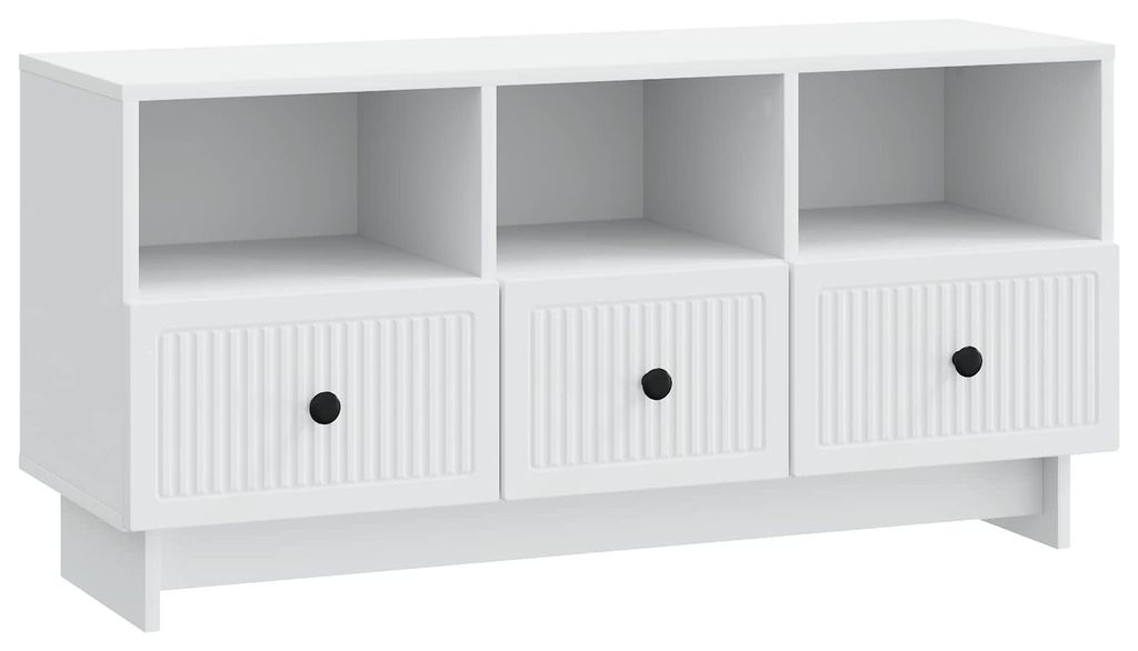 TV-Schränk mit Schubladen Weiß 102 x 34,5 x 50 cm Holzwerkstoff
