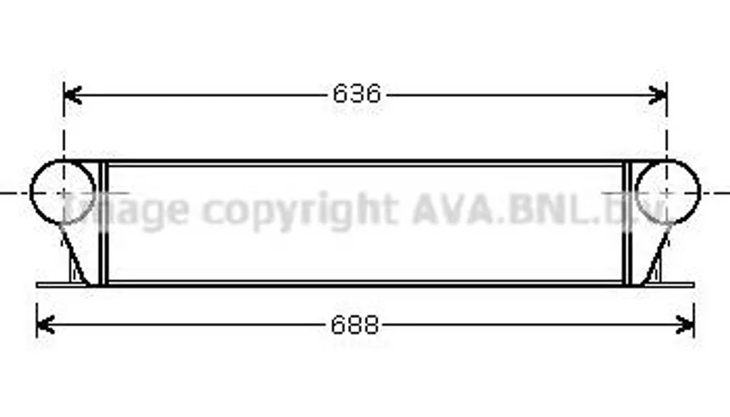 Refroidisseur AVA BW4253 pour BMW Série 5 E39 et 7 E38 - OE 17512247359