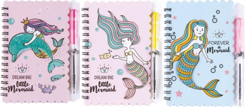 Notes na spirali z długopisem Mermaid 30K 81985