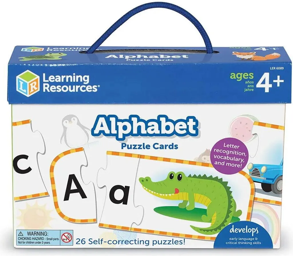 Cartes puzzle alphabet majuscules et minuscules - Jeu éducatif complet