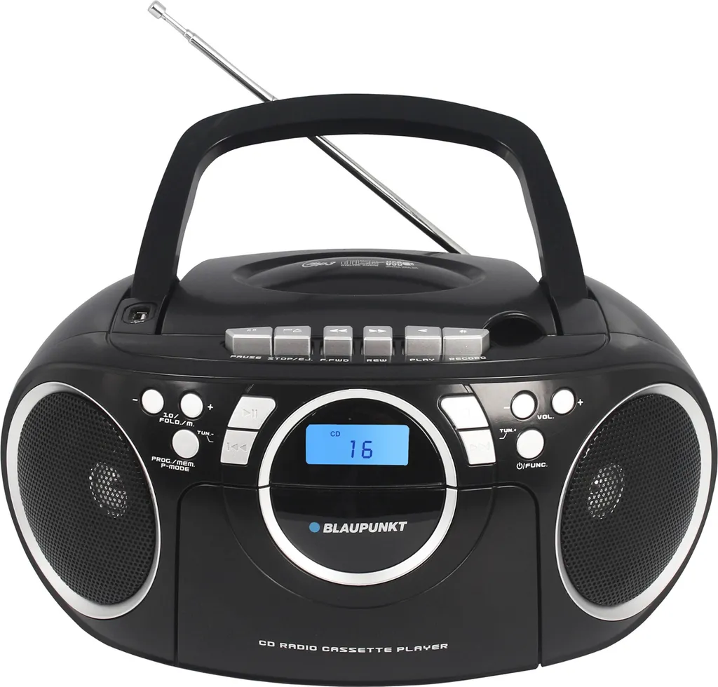Stereo Portatile Boombox MP3 USB | Lettore CD e Cassette FM AUX