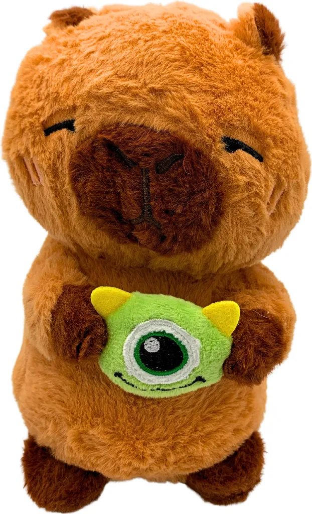 Doudou Capybara Monstre Extraterrestre Peluche de 25cm Originale Verte - 2