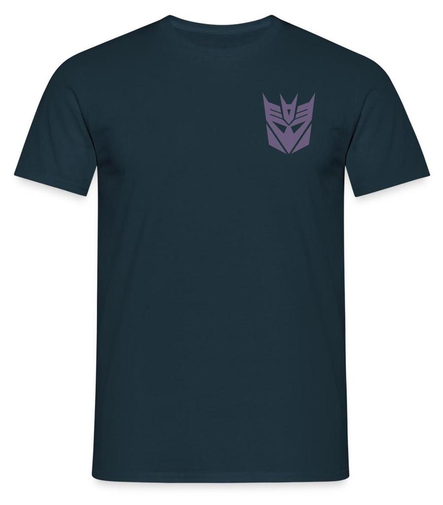 Spreadshirt Transformers Earth Spark Brustmotiv Decepticons Männer T-Shirt, XL, Navy