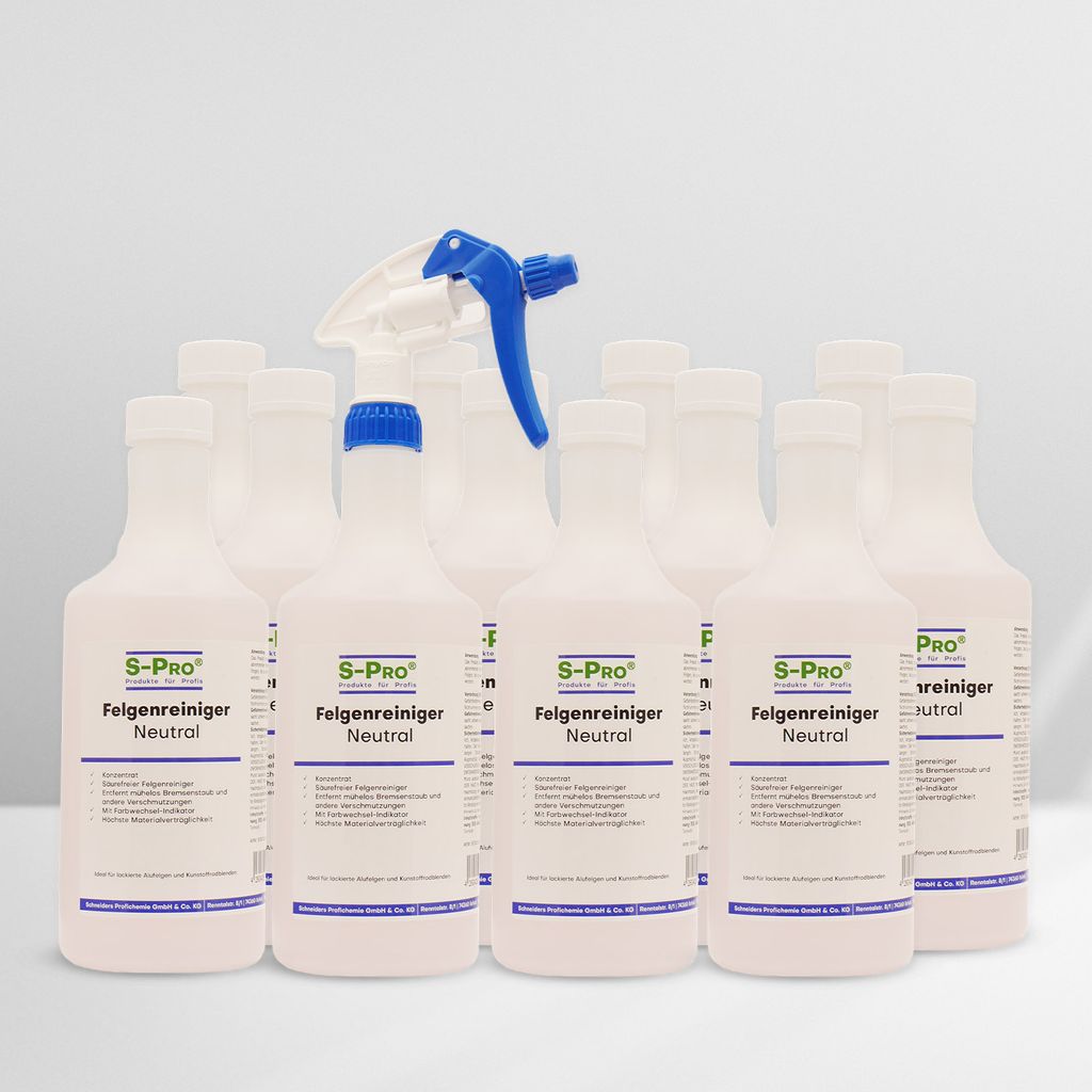 S-Pro Felgenreiniger-Neutral 12x 750ml Set