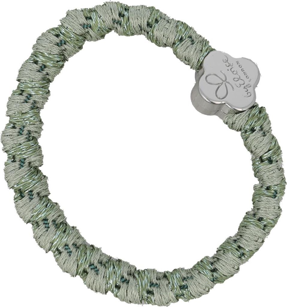 By Eloise London Silver Quatrefoil Woven Pistachio Produktbild 