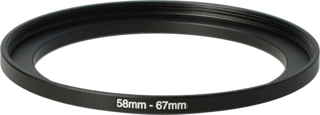 vhbw Step-Up-Ring Adapter 58mm - 67mm für Kamera Objektiv - Produktbild 