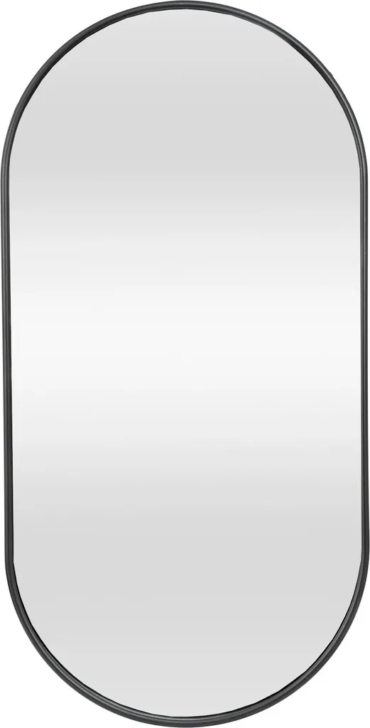 Specchio da Parete Kila 30x60cm - Design Nero Opaco - Offerta Casa