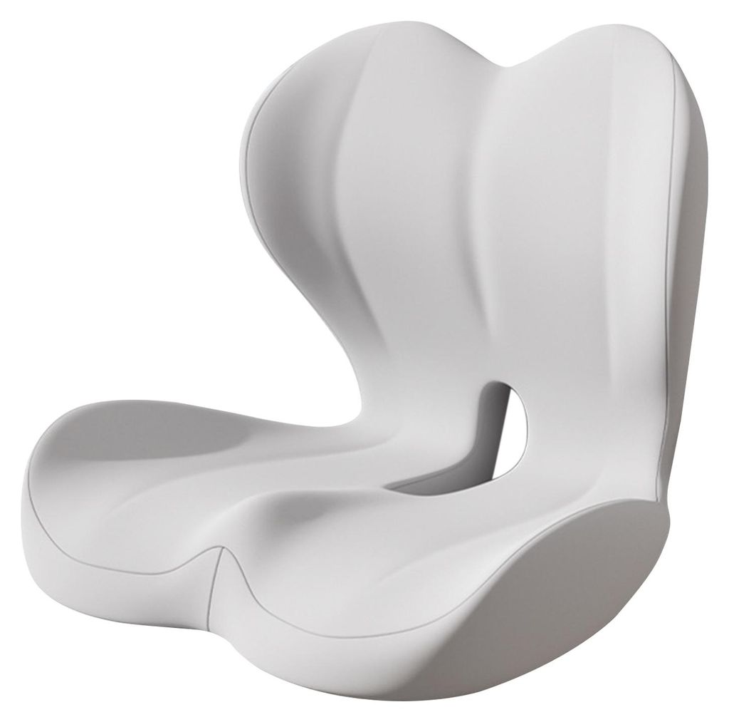 Universelles Sitzkissen mit rutschfester Unterseite, Memory-Schaum-Sitzkissen mit Lendenwirbelstütze, ergonomisches Rollstuhlkissen F