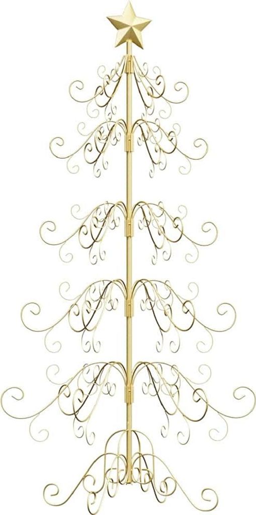 Metall Weihnachtsbaum Gold 150 cm Pulverbeschichteter Stahl