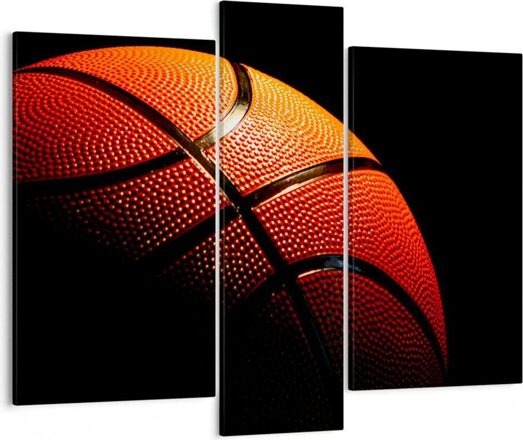 Bild auf Leinwand - Leinwandbild - Basketball Spiel Sport - 95x80cm - Wand Bild - Wanddeko - Leinwanddruck - Bilder - Kunstdruck - Wanddekoration -...