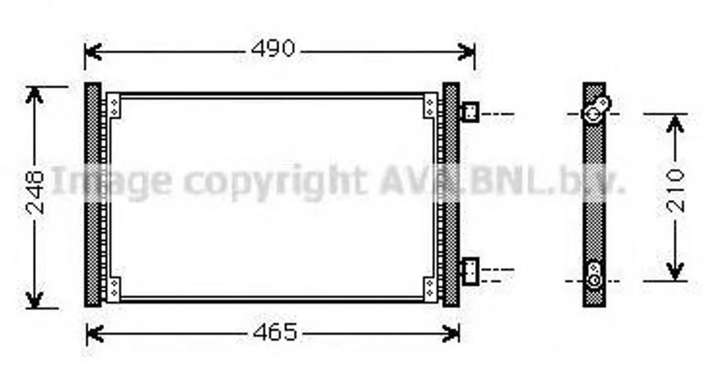 Solution anti-fuite clim : Condenseur AVA FT5223 pour remplacer votre pièce