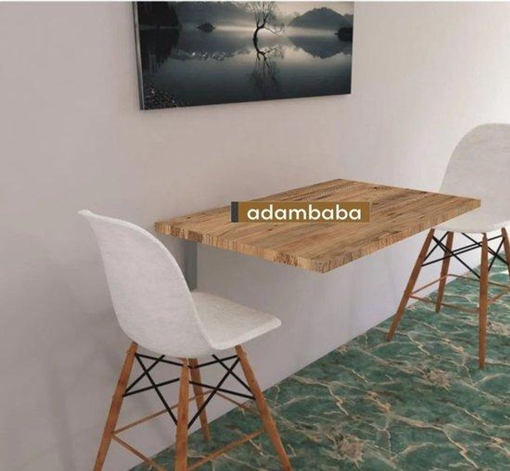 Bofigo Wandklapptisch Atlas, platzsparend, 72 x 45 cm, Pijnboom