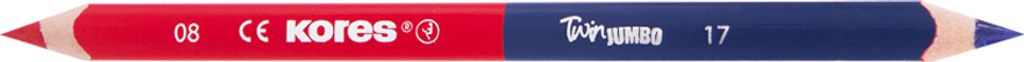 Kores Lehrerbuntstift Twin Jumbo, blau rot, 1 Stift