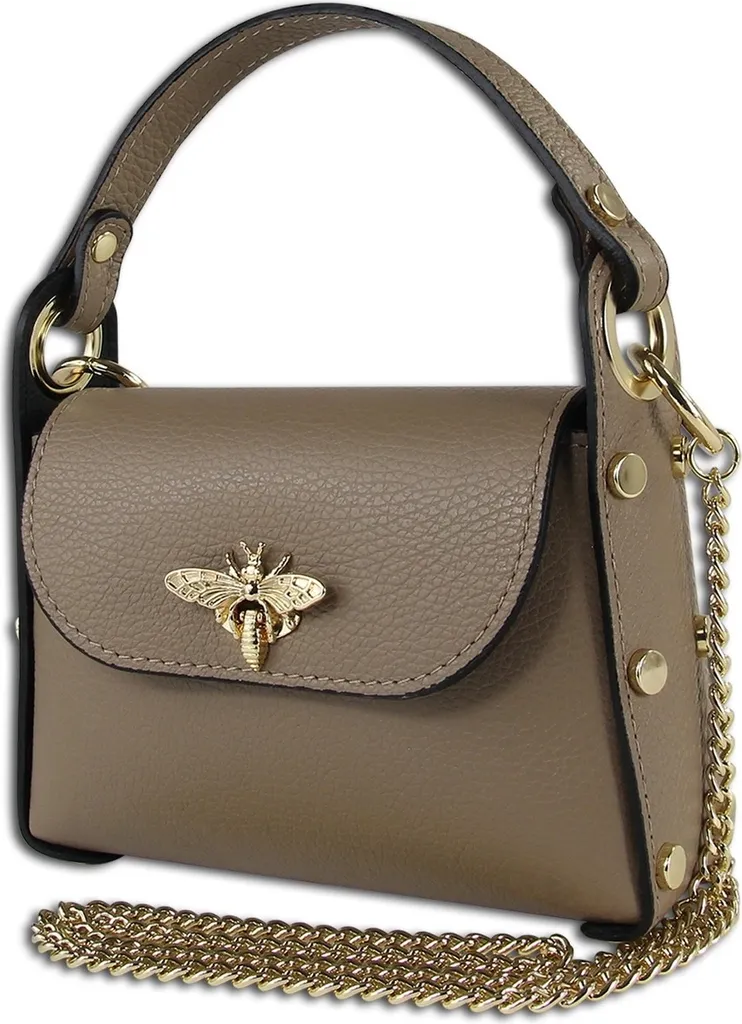 Toscanto borsa in pelle a tracolla taupe beige OTT817UC