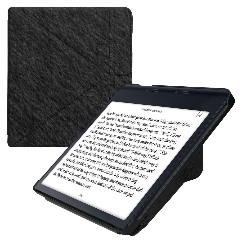 kwmobile Schutzhülle für Kobo Sage Hülle - Kunstleder Case - eReader Klapphülle mit Auto Sleep Funktion - Cover mit Ständer - Schwarz