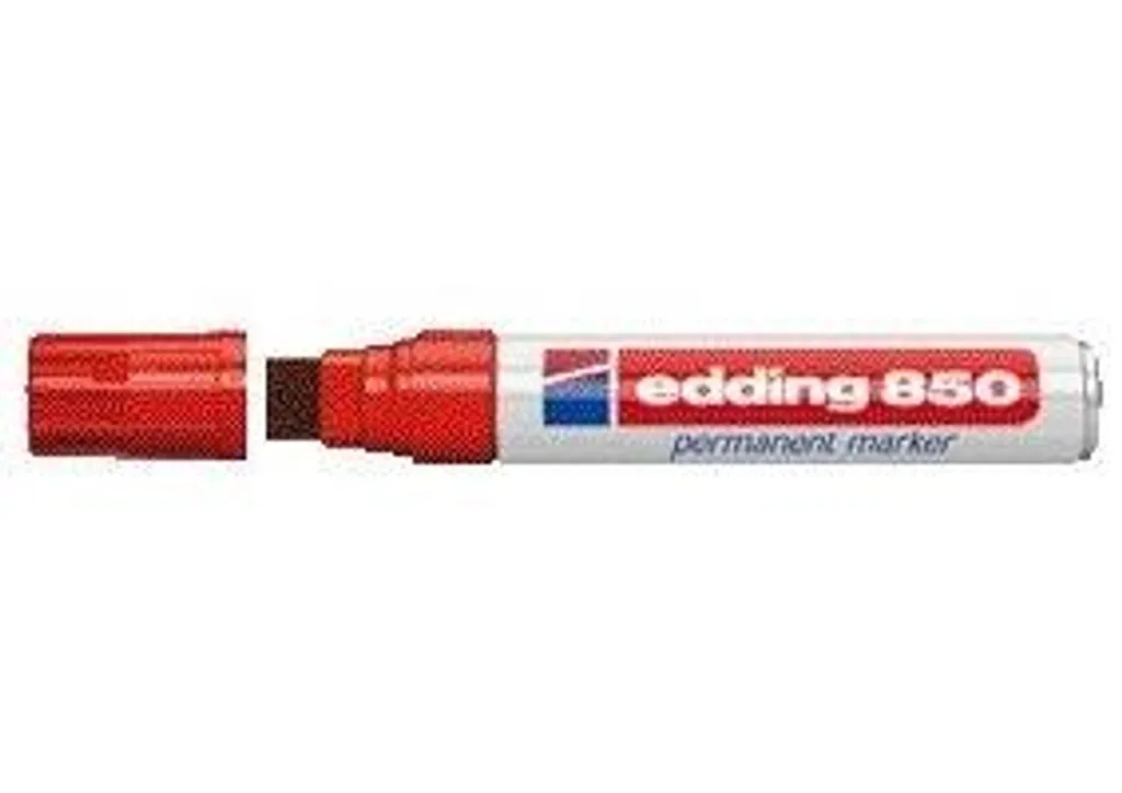 Edding 850 Feutre Rouge Pointe XXL 5-18mm Haute Résistance - 5 Unités