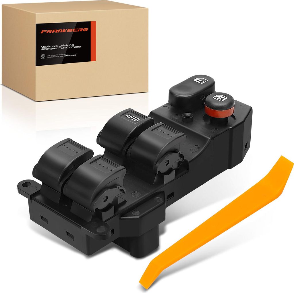 Frankberg 1x Fensterheberschalter Fahrerseitig für Honda Jazz II GD 1.2L 1.3L 1.7L 2002-2008