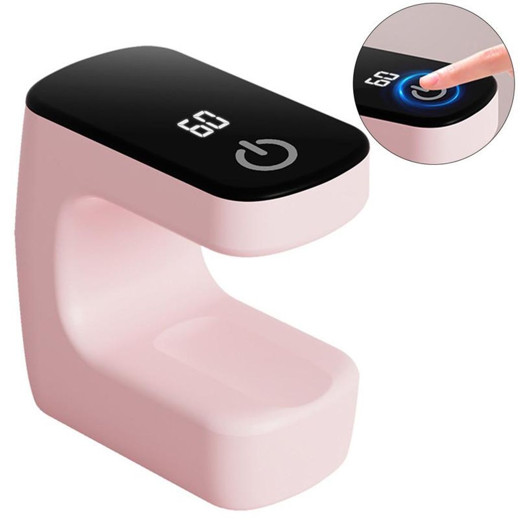 Mini Gel Nagellampe mit USB Typ-C 30s/60s Timer Offenes Design UV LED Lampe für Gel Nagellack Reisen & Anfänger