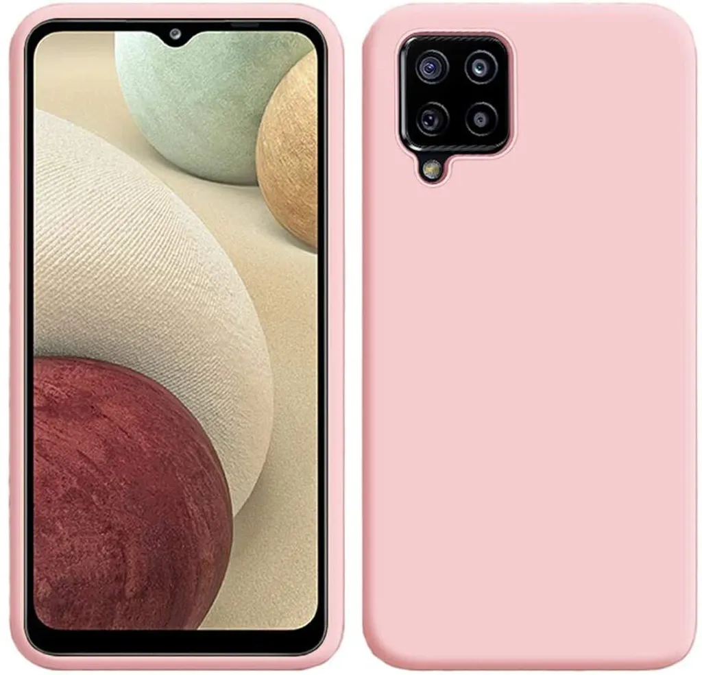 Custodia Protettiva Samsung Galaxy A12 - Silicone Rosa Soft-Touch - 1