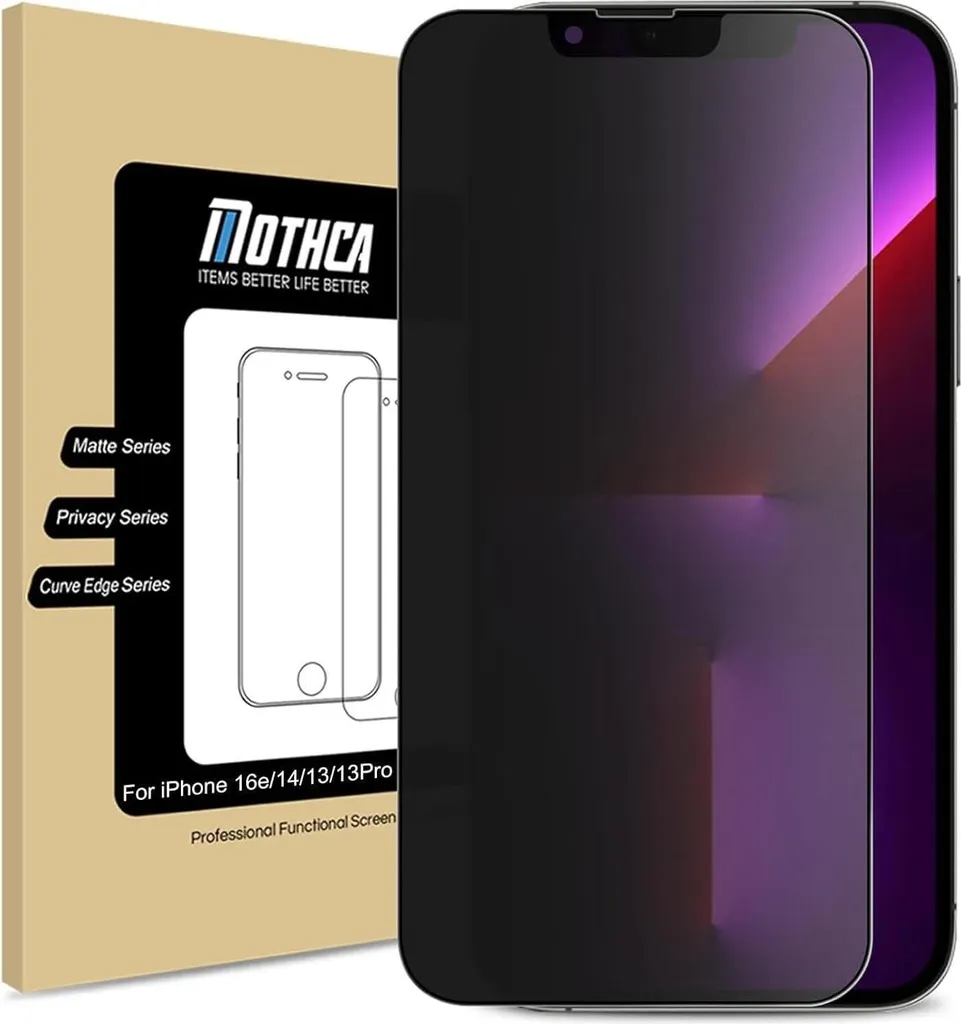 Mothca Vetro iPhone 13/14 Privacy Opaco - Anti-Spy Social Proof