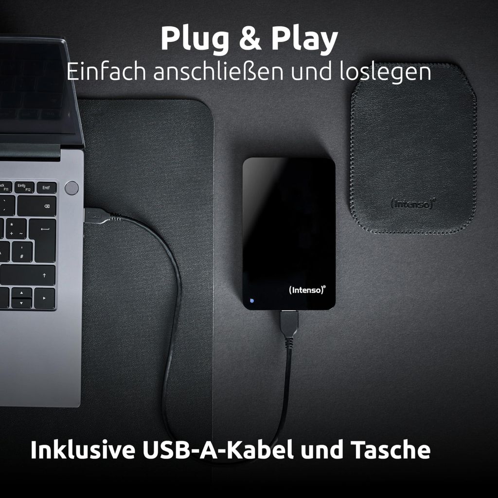 Intenso Memory Drive 1 TB schwarz externe Festplatte USB Produktbild 