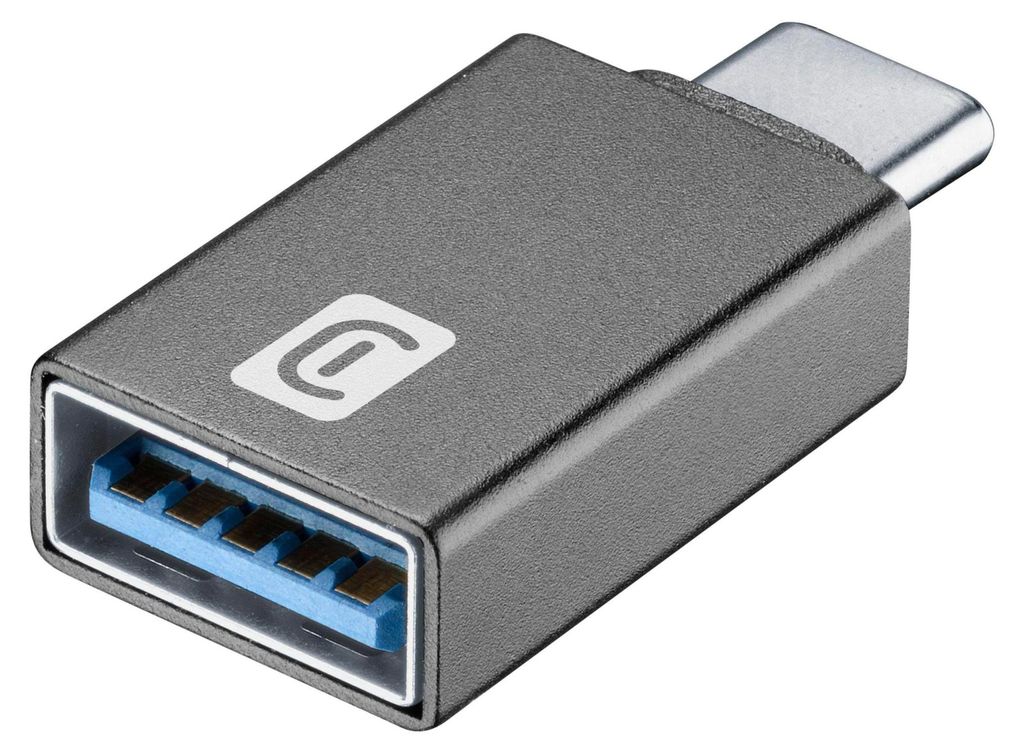 Cellularline Car USB-C Adapter, USB A, USB C, Schwarz Produktbild 