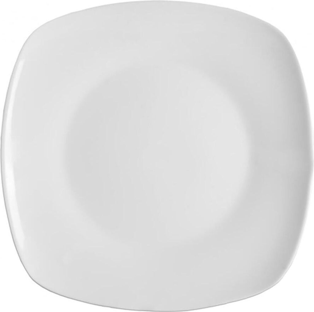 flacher Teller 24cm MONA Porzellan WEISS