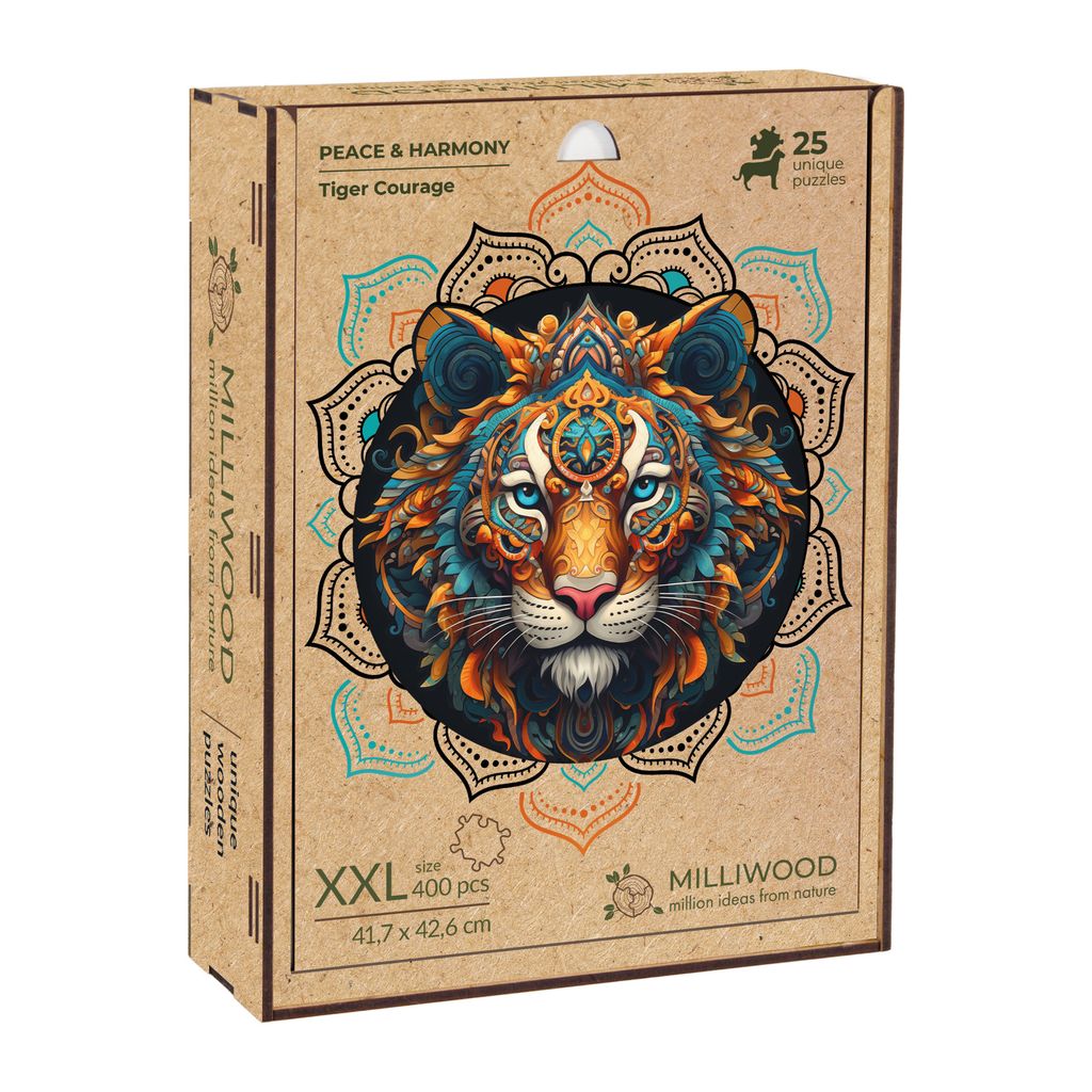 Milliwood Holzpuzzles - Peace and Harmony - Tiger Mut - 400 Produktbild 3