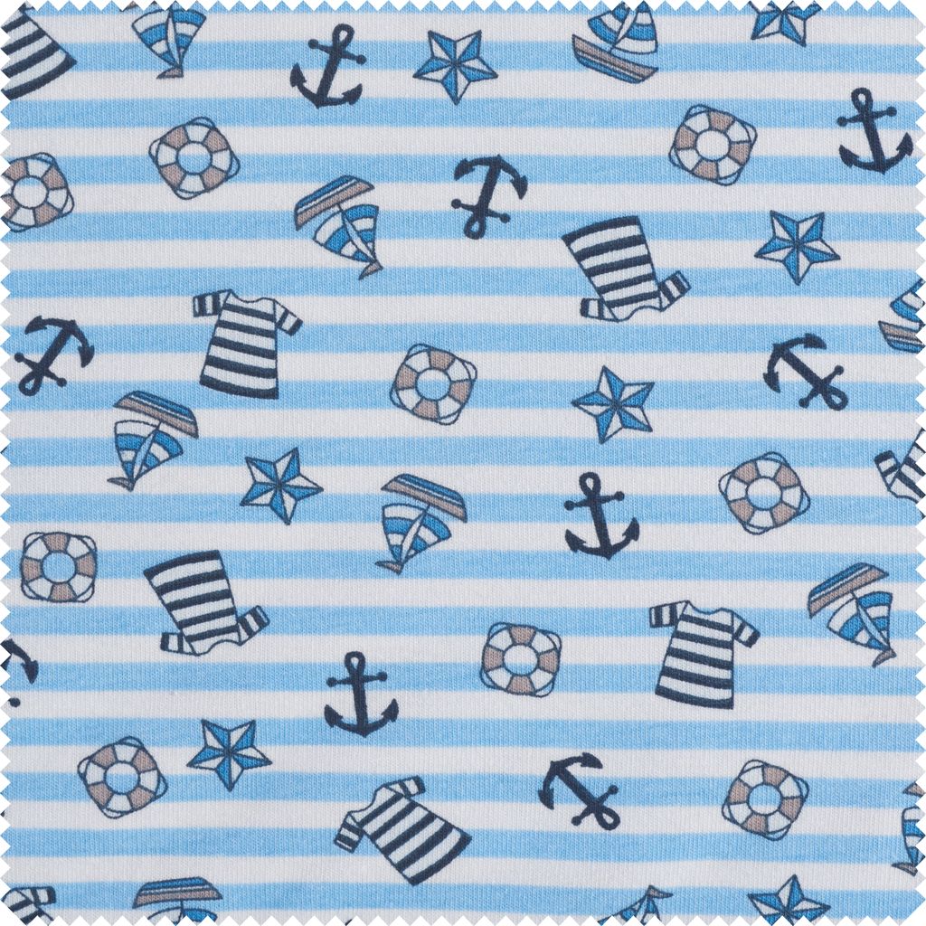 Jersey-Stoff "Happy Sailor"