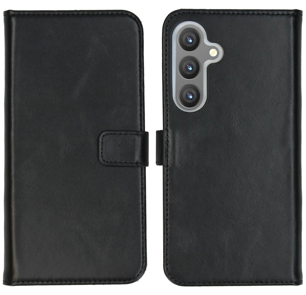 Funda de Cuero Auténtico tipo Libro para Samsung Galaxy S24 Imagen del producto 