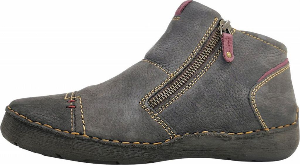 Josef Seibel Fergey 46 Damenschuhe Stiefel Reißverschluss Grau Freizeit, Schuhgröße:40 EU