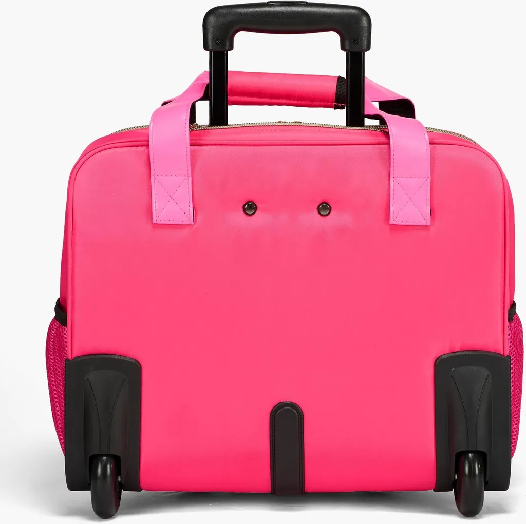 Trolley per Notebook 17.3" Valigetta PC Rosa Imbottita con Ruote - 10