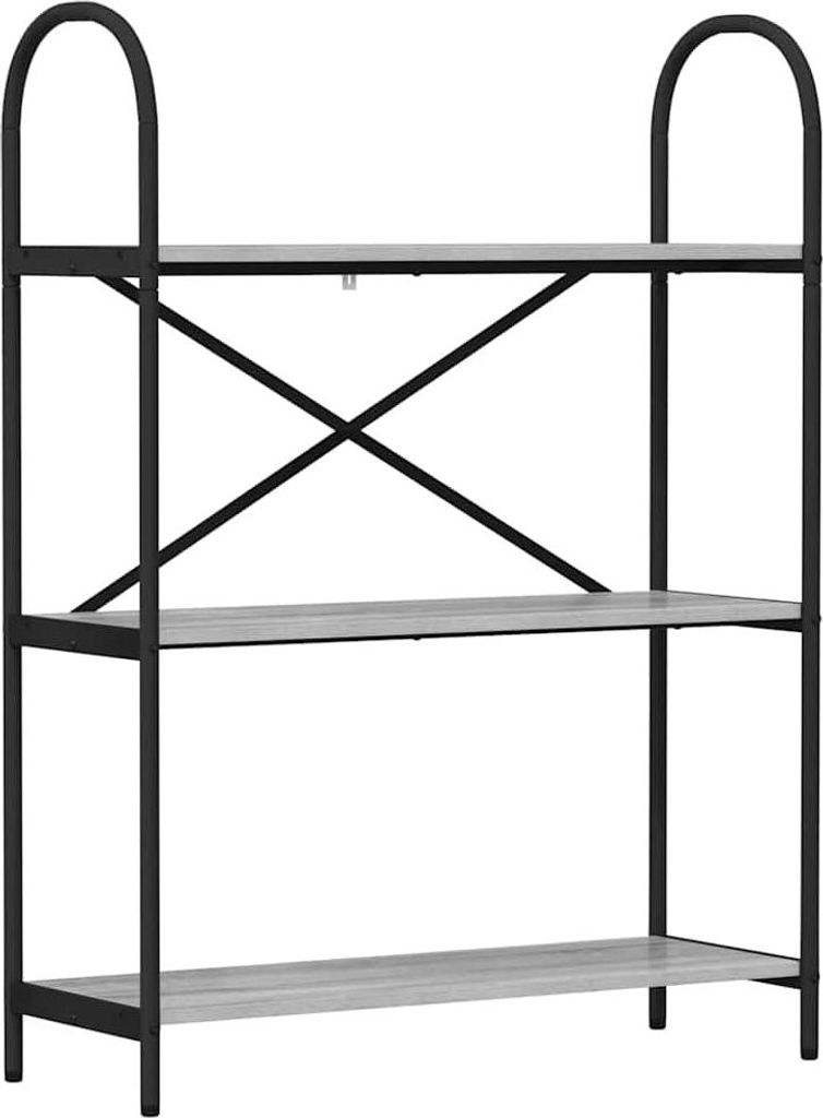 vidaXL Bücherregal Graues Sonoma 80 x 30 x 109 cm Holzwerkstoff