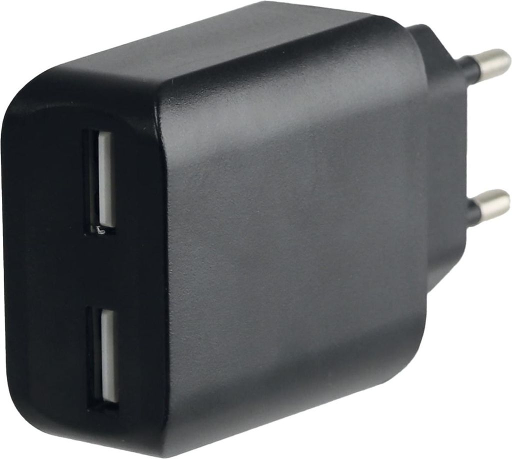 QUATPOWER USB-Lader 2A12, 2-fach, 2,4 A, schwarz