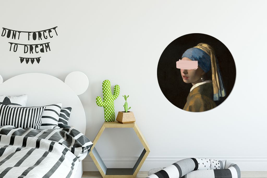 MuchoWow - Wand Kreis - Das Schlafzimmer - Die Bilder - Wandmalerei - Kunst für das Haus - das Plastik