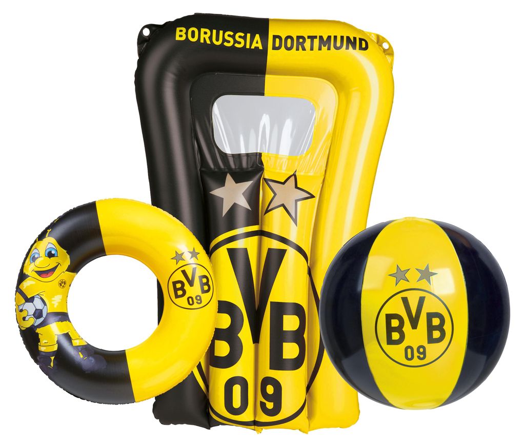 Happy People 16115 - 3er Strandset - BVB Borussia Dortmund Produktbild 