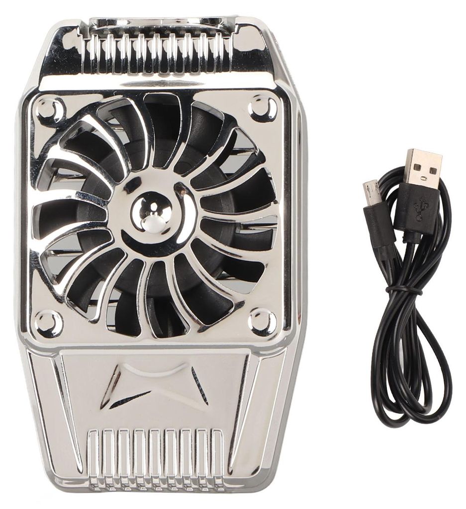 Telefonkühler Super Silent Cell Cooling Fan Handykühler zum Spielen von Spielen und Ansehen von Videos H15 wiederaufladbar Silber