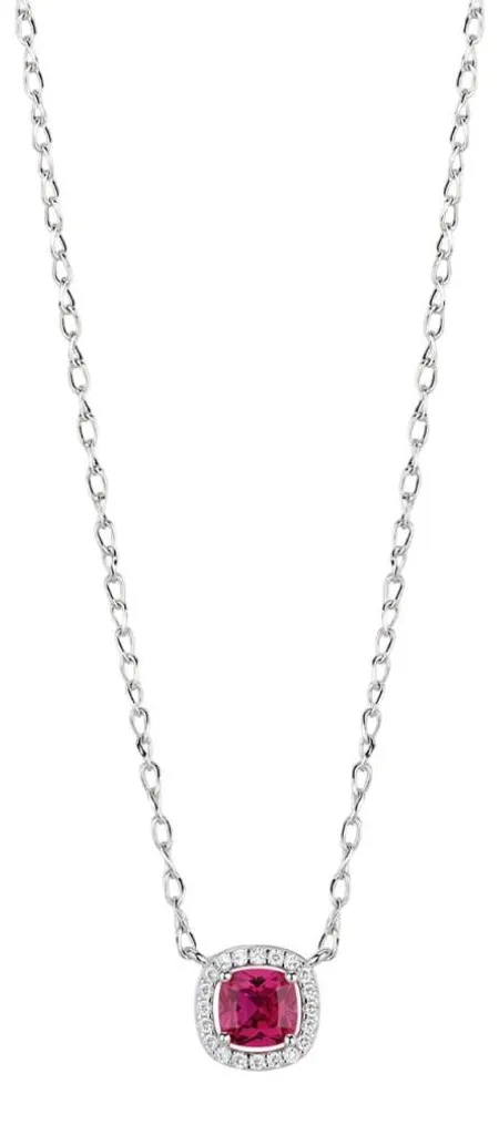Chaîne en argent Fancy Passion Ruby FPR132 : Collier élégant rouge