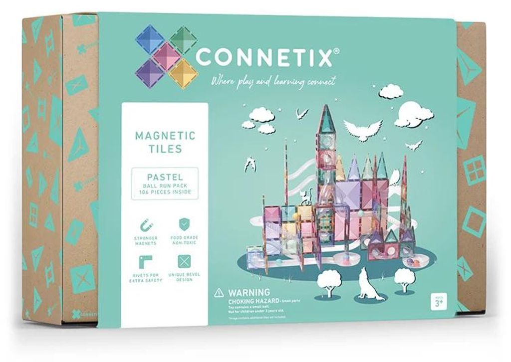 Connetix Magnetische Kacheln Brick Lane Pastell 106 Stück Produktbild 